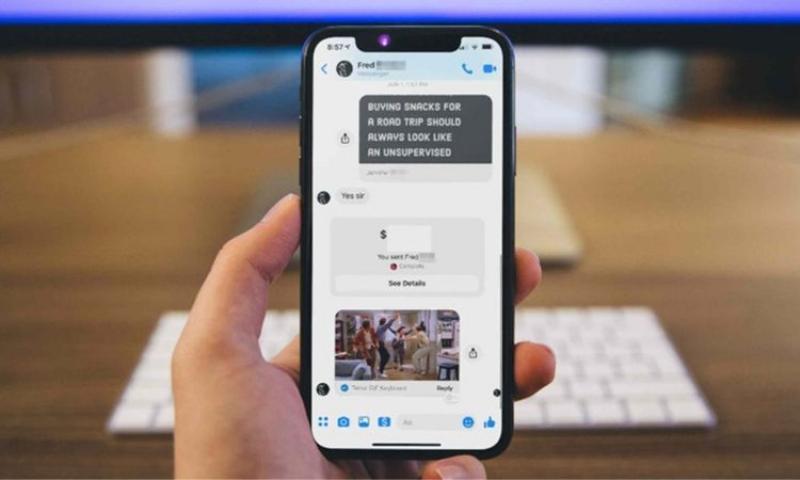 Giao diện Messenger quen thuộc khi tìm kiếm tin nhắn cũ hoặc đã xóa