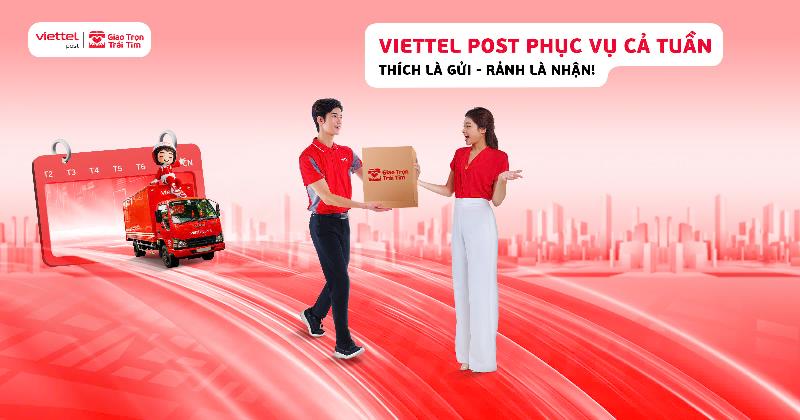 Viettel Post làm việc vào thứ 7 và chủ nhật