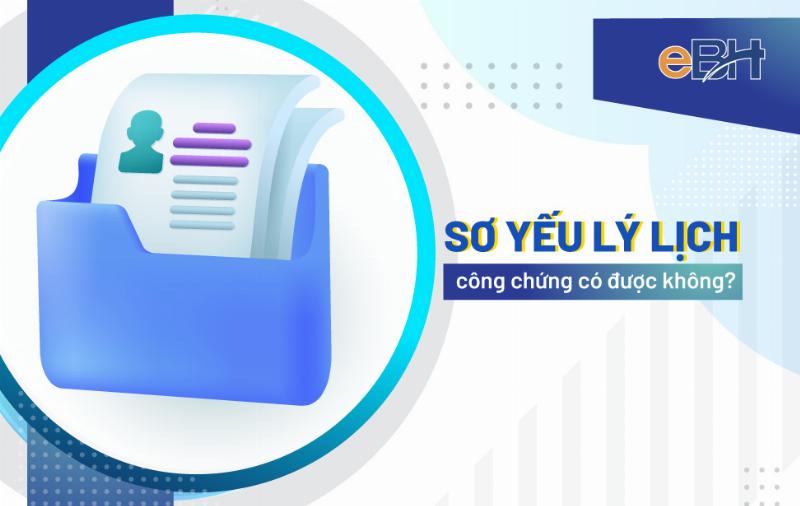 Hình ảnh minh họa một bản sơ yếu lý lịch đã được công chứng hoặc chứng thực, có đóng dấu đỏ của cơ quan nhà nước