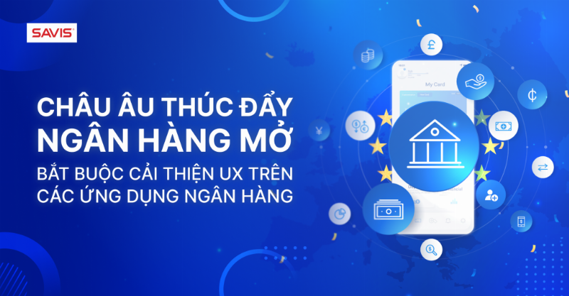 Một người đang sử dụng ứng dụng ngân hàng trên điện thoại ở Châu Âu