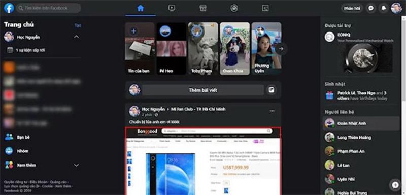Thanh địa chỉ trình duyệt web với địa chỉ Messenger.com, hướng dẫn cách tải Messenger trên máy tính qua web.