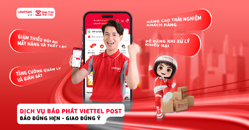 Hinh anh goi buu pham dang duoc chuyen phat nhanh
