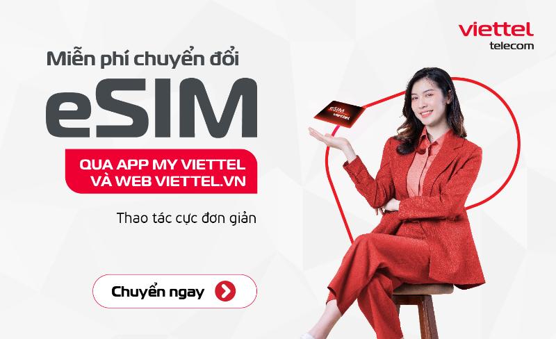 Minh họa quy trình đăng ký eSIM Viettel online qua ứng dụng My Viettel với các bước chụp ảnh giấy tờ và chân dung.