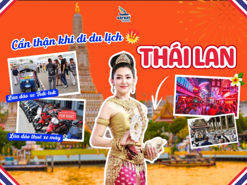Xe Tuk-tuk và BTS tại Bangkok, minh họa các phương tiện di chuyển khi du lịch Thái Lan 5 ngày 4 đêm