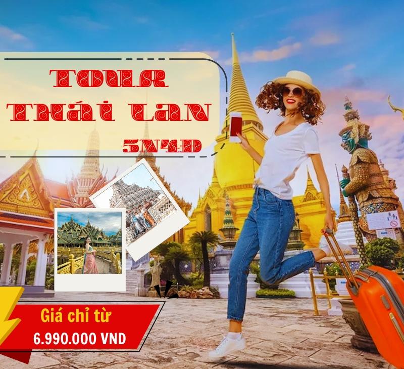 Khung cảnh sân bay quốc tế nhộn nhịp tại Thái Lan, điểm cuối của hành trình du lịch 5 ngày 4 đêm